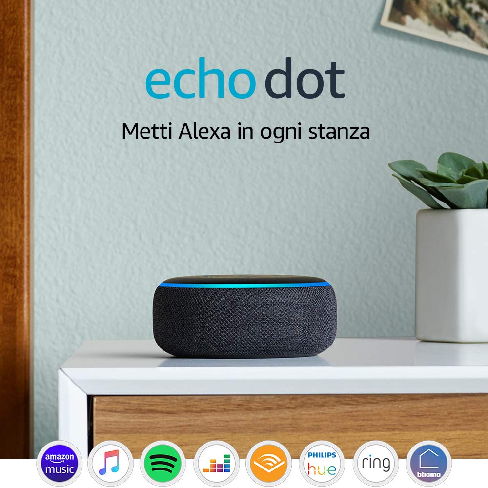 Echo Dot (3ª generazione) - Altoparlante intelligente con integrazione Alexa